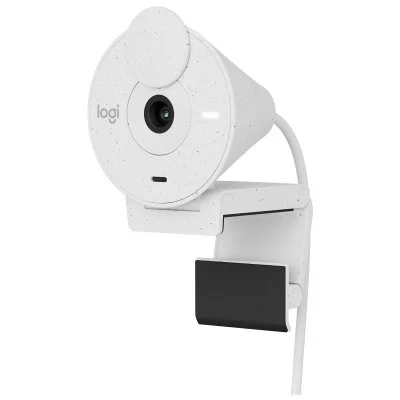Webcam LOGITECH Brio 300 Full HD avec micro - Blanc
