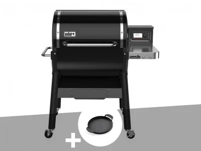 Weber - Barbecue à pellets Smokefire EX4 gbs + Plancha - Noir