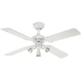 WESTINGHOUSE 7211340 Princess Euro Ventilateur de plafond GU10 Métal blanc