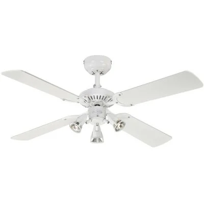 Westinghouse 7211340 Princess Euro Ventilateur de plafond GU10 Métal blanc