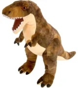 WILD REPUBLIC Cuddlekins peluche : mini T-Rex 25 cm marron
