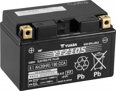YUASA Batterie fermée sans entretien, moto & scooter, YTZ10S