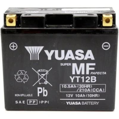 Yuasa - Batterie YT12B sla agm - Sans Entretien - Prête à l'emploi.