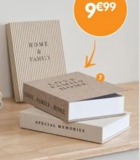 Lot de 3 faux livres