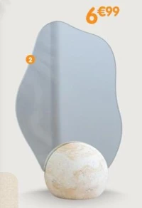 Miroir support marbre