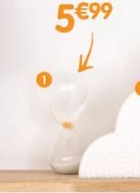 Sablier déco en verre