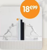 Lot de 2 serres livre statuette