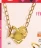 Promo Heart-shaped gold-colored necklace