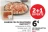 Promo Jambon cru ou saucisson rustico (3 barquettes)