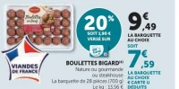 Bouletttes Bigard (28 pièces)