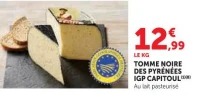 Tomme noire des Pyrénées IGP Capitoul