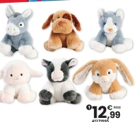 PELUCHE FLOPPY STRETCHY ANIMAL 15 CM