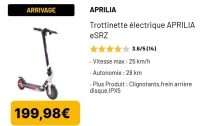 Trottinette électrique APRILIA eSRZ