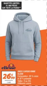 Sweat à capuche homme 