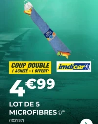 Lot de 5 microfibres Imdicar
