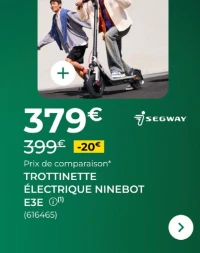 TROTTINETTE ÉLECTRIQUE NINEBOT E3E