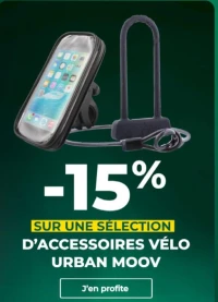 SÉLECTION D'ACCESSOIRES VÉLO URBAN MOOV