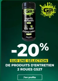 SÉLECTION DE PRODUITS D'ENTRETIEN 2 ROUES GS27
