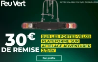 Portes-vélos plateforme sur attelage Adventurer 2/3/4V