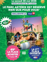 Place Soirée privative Parc Astérix - Samedi 30 mai 2026