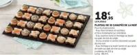 PLATEAU DE 32 CANAPÉS DE LA MER