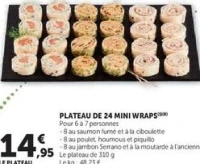 PLATEAU DE 24 MINI WRAPS