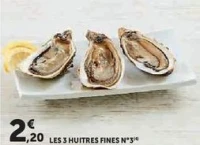 LES 3 HUITRES FINES N°3