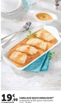 CABILLAUD SAUCE ANDALOUSE