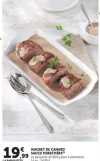 MAGRET DE CANARD SAUCE FORESTIÈRE