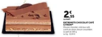 ENTREMETS CHOCOLAT CAFÉ CITRON