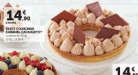 TARTE COURONNE CARAMEL CACAHUETE