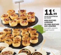 Mini Quiches Lorraine ou Mini Quiches Aux Légumes