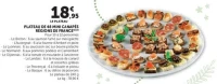 PLATEAU DE 48 MINI CANAPÉS RÉGIONS DE FRANCE