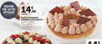 TARTE COURONNE CARAMEL CACAHUETE