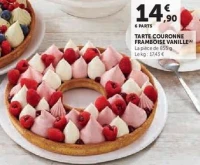 TARTE COURONNE FRAMBOISE VANILLE