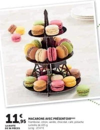 MACARONS AVEC PRÉSENTOIR