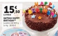 Gateau Happy Birthday