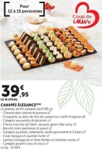 CANAPÉS ÉLÉGANCE