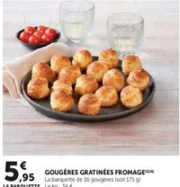 GOUGÈRES GRATINÉES FROMAGE