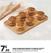 MINI BURGERS BŒUF CHAROLAIS