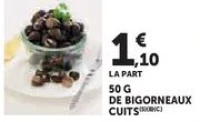 50 G DE BIGORNEAUX CUITS