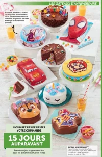 Gâteau Anniversaire 752g (Happy Birthday, Surprise, Harry Potter, Cars, Spider Man, Super Mario, Pat'Patrouille, Licorne, La Reine des Neiges)