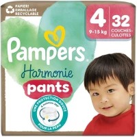 PAMPERS HARM PNTS Culottes taille 4 (9-15 kg) X32