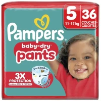 PAMPERS BD PNTS Culottes taille 5 (11-17 kg) X36