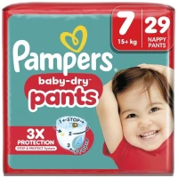 PAMPERS BD PNTS Culottes taille 7 (15 kg et +) X29