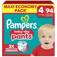 PAMPERS BD PNTS Culottes taille 4 (9-15 kg) X94