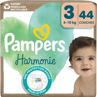 PAMPERS HARM Couches taille 3 (6-10 kg) X44