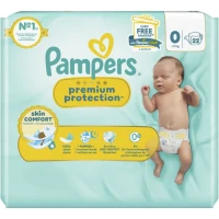 PAMPERS PP Couches taille 0 (0-3 kg) X22