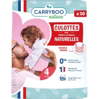 CARRYBOO NATURE Couches-culottes écologiques taille 4 (8-15 kg)