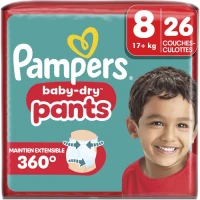 PAMPERS BD PNTS Culottes taille 8 (17 kg et +) X26